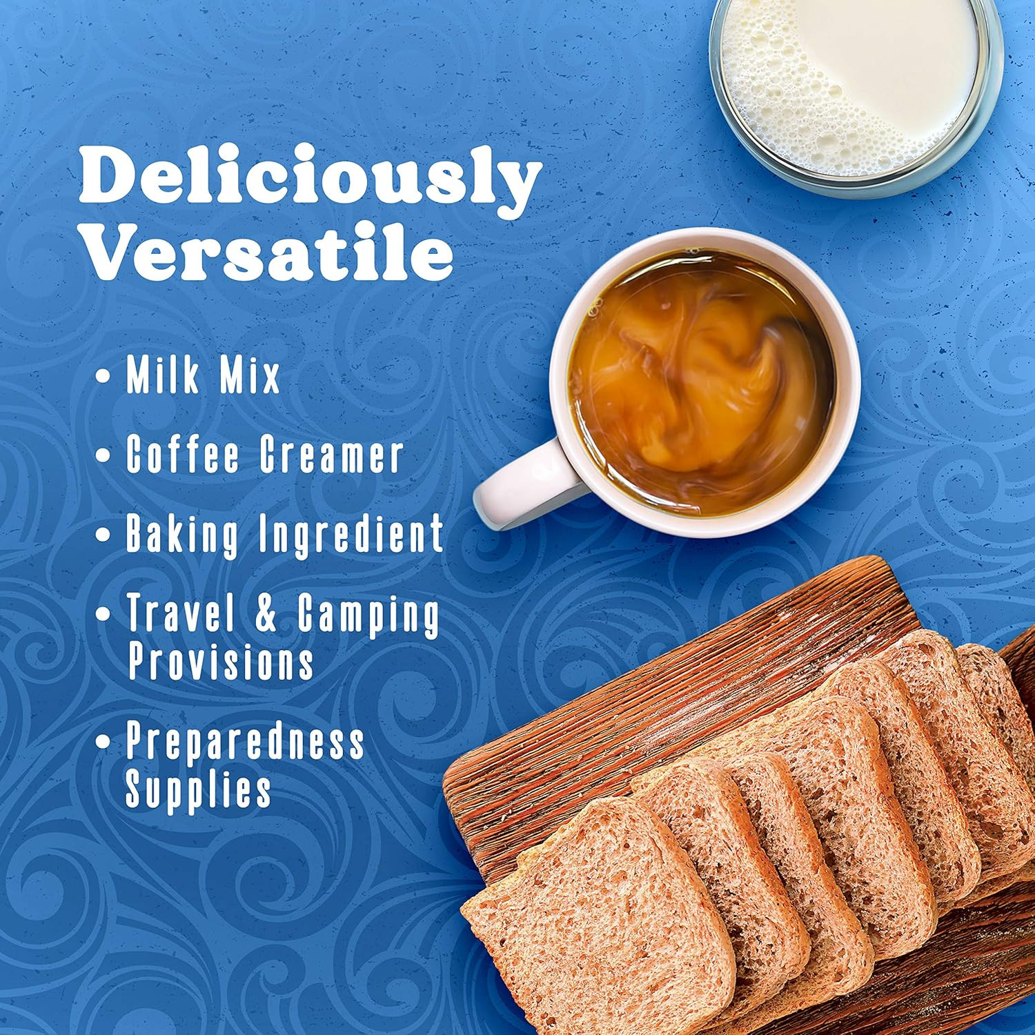 Swiss Miss Shelf Stable Nonfat Dry Powdered Milk, 45.43 oz. Canister – Fortified