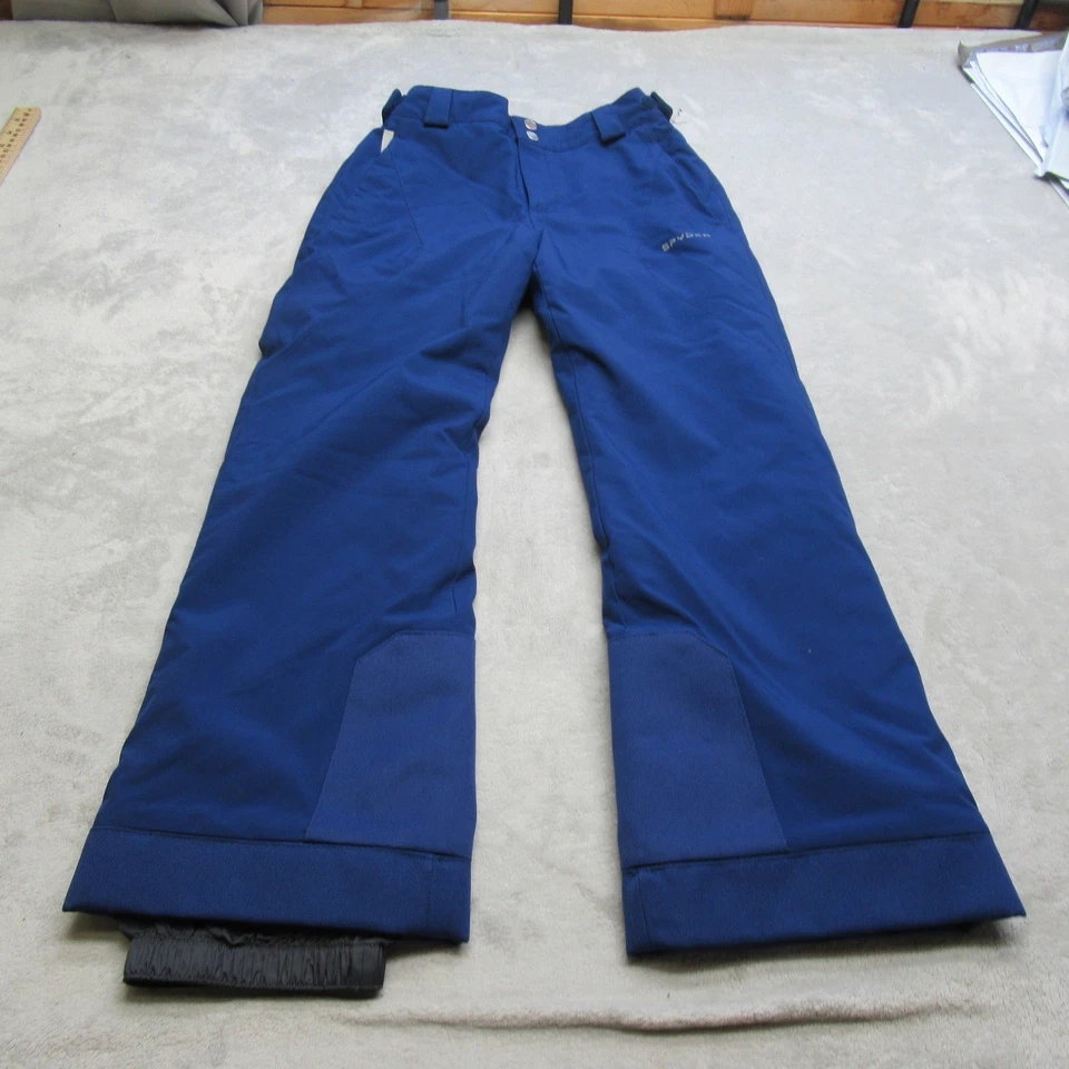 Spyder Snow Pants Girls 14 Blue Olympia Insulated Waterproof Adjustable Snow Ski - Image 2 of 4