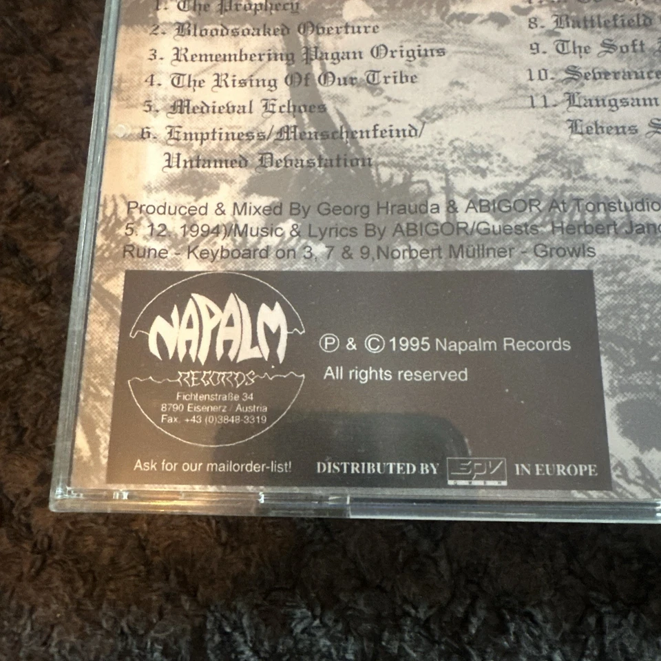 Abigor - Orkblut - The Retaliation CD 1995 Napalm Records - NPR 008 HTF Rare - Image 3 of 4