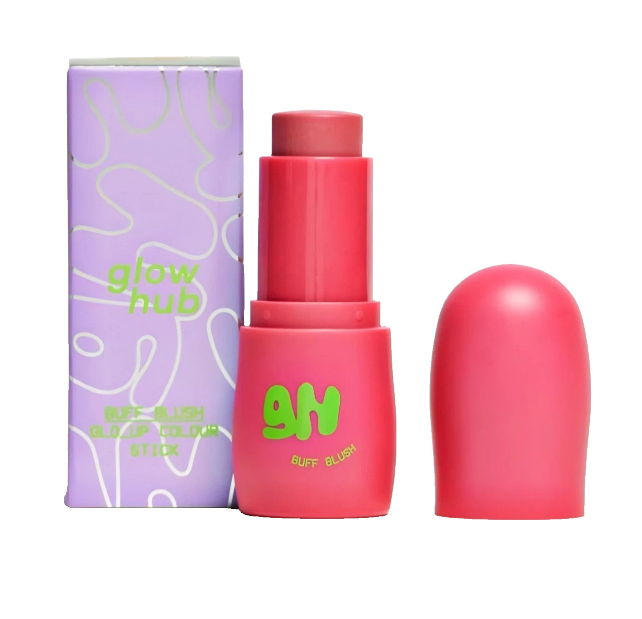 2x Glow Hub Buff Blush Glo Up Colour Stick Shade POPPIN 5g x 2 Full Size Sealed - Image 2