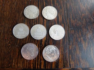 lot DE 7 PIECES DE 100 FR EN ARGENT