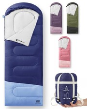 Lightweight Warm Weather Sleeping Bag for Adults - Summer, Portable, Waterpro...