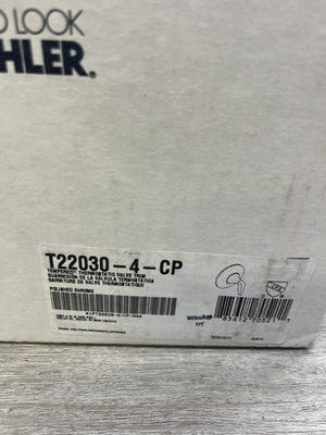 #ad #ad Kohler K T22030 4 CP Thermostatic Valve Trim Only Faucet Chrome *READ* $26.99