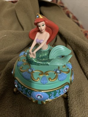 1989 Disney The Little Mermaid Trinket Box Ariel 4.5 
