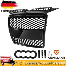 Grill Kühlergrill Waben Passt für Audi A3 8P 8PA 3-Türer 06/2005-06/2008 Schwarz