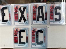 Michael Crabtree 2009 Texas SP Threads Lettermen Auto /10 Raiders LOT “EXAS EC”