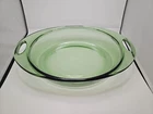 Vintage Anchor Hocking Oval Emerald Green 2 Qt (2L) Casserole Dish 10.5" x 8.5"