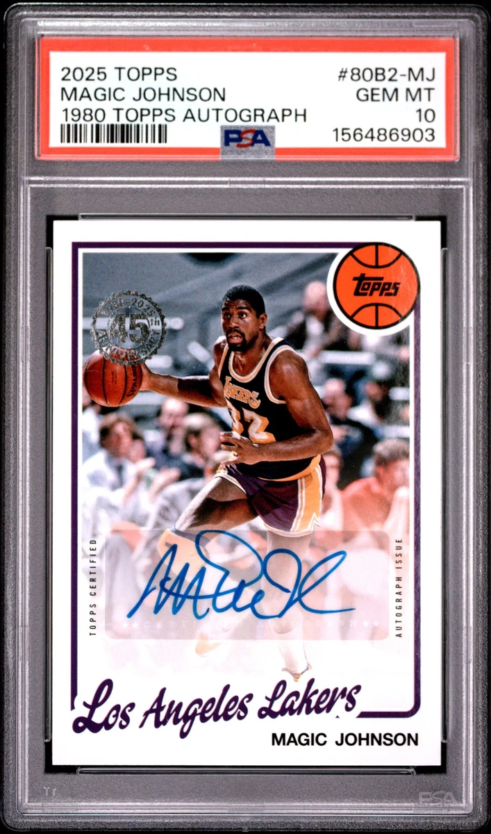Magic Johnson Professional Sports Authenticator (PSA) Basketball
