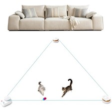 Interactive Cat Toy for Indoor Cats   Automatic Moving  Enrichment Toy for I...
