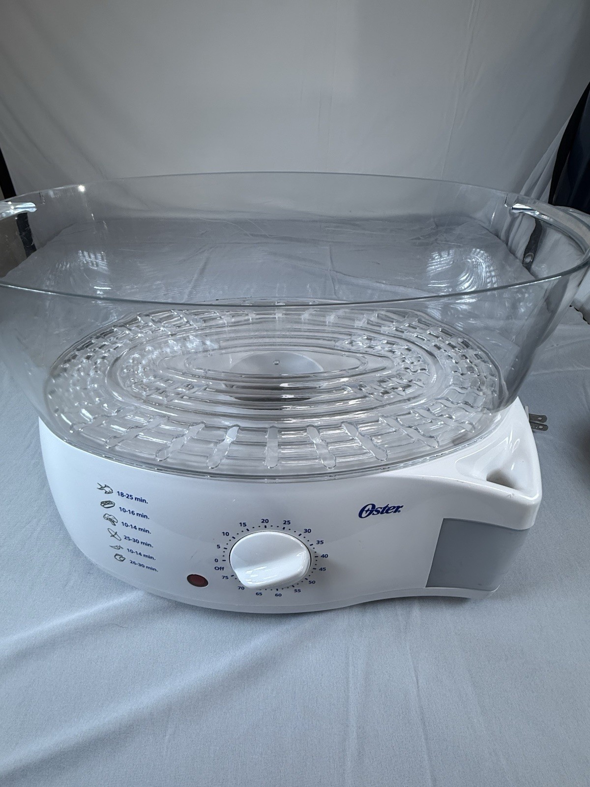 Oster Two Tier Food Steamer & Rice Cooker Model #5711 No Box