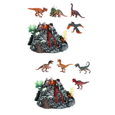 Realistische elektrische Vulkan Action Spielzeugfigur mit Wissenschaftsset mit