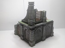 Compact Two Storey Fantasy Ruins Corner   28mm Wargaming Terrain   3D Printed