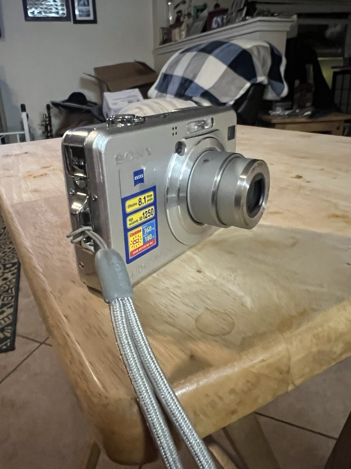 Sony Cyber-shot DSC-N1 8.1MP Silver Digital Camera Bundle with Charger 2 Batteries SD Card Case  