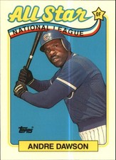 1989 Topps Tiffany (Glossy) #391 Andre Dawson Chicago Cubs AS