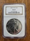 1988 American Silver Eagle First Strike PCGS MS 69.