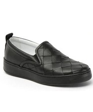 Bottega Veneta Intrecciato Calf Leather Black Shoes 10 US 578303 Italy NIB 760