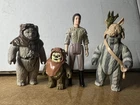 Vintage Star Wars 1984 Kenner Ewoks Wicket Teebo Chirpa Leia Endor Figure Lot