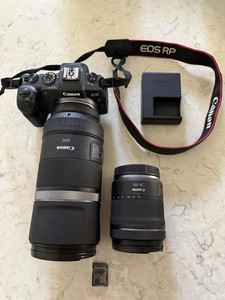 Canon EOS RP Camera Accessory Bundle w/ Lens, Strap, Charger & Memory Card