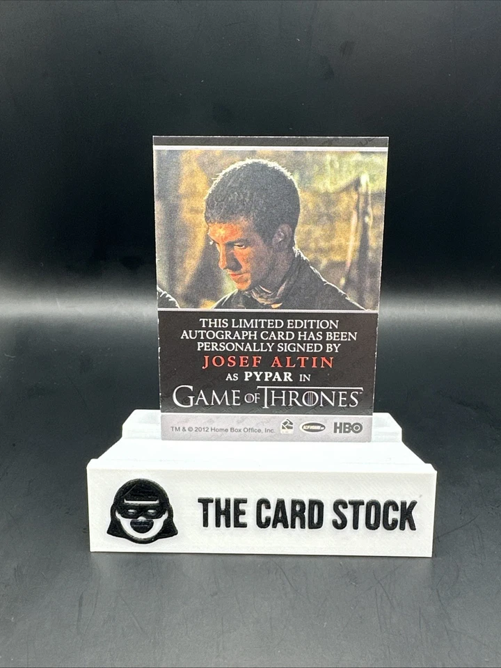 Game of Thrones Season 2 - Josef Altin "Pypar" Autograph Card 2012 - Image 2 of 2