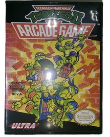 Teenage Mutant Ninja Turtles II: The Arcade Game. CIB STARTER! + Famicom Cart. 