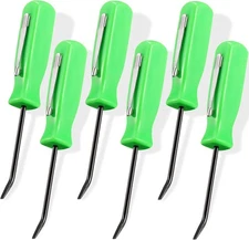 6 Pieces Mini Pocket Pry Bar Pocket Bar with Clip Set 4.5 Inch Length Green