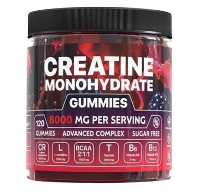 Creatine Monohydrate Gummies Complex 8000mg With L-carnitine 120 Ct