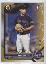 2022 Bowman Draft Gold 12/50 Jackson Cox #BD-174 7m3
