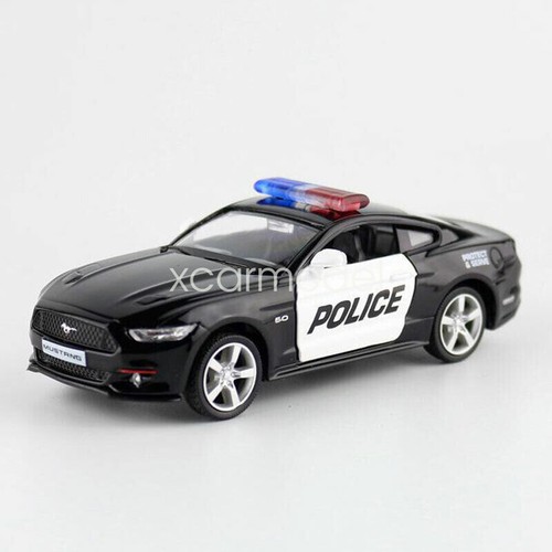 Ford Mustang GT Polizeiauto Spielzeug Maßstab 1:36 Diecast Pull Back Spielzeugauto Jungen Spielzeug - Bild 4 von 24