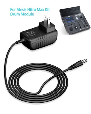 AC Adapter For Alesis Nitro Max Kit Drum Module Charger Power Supply Cord Mains