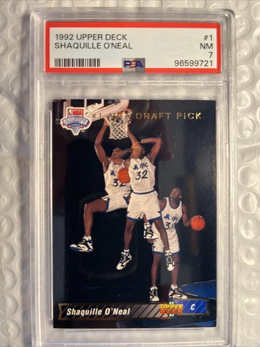 1992 UPPER DECK SHAQUILLE O'NEAL #1 PSA 7 NEAR MINT