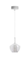 Moderne Hängelampe 1x60W E27 IP20 Weiß Matt Durchsichtig