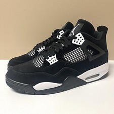 Sz 4Y-14 Nike Air Jordan 4 IV Retro White Thunder Black FQ8213-001/FQ8138-001