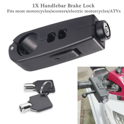 Custom Motorcycle Handlebar Grip Brake Lever Security Caps-Lock Anit Theft USA Custom Motorcycle Handlebar Grip Brake Lever Security Caps-Lock Anit Theft USA