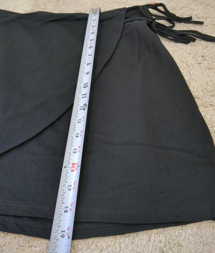 And Now This Trendy Plus Size Side Tie Skirt - Black Sz-1X - Picture 3 of 3