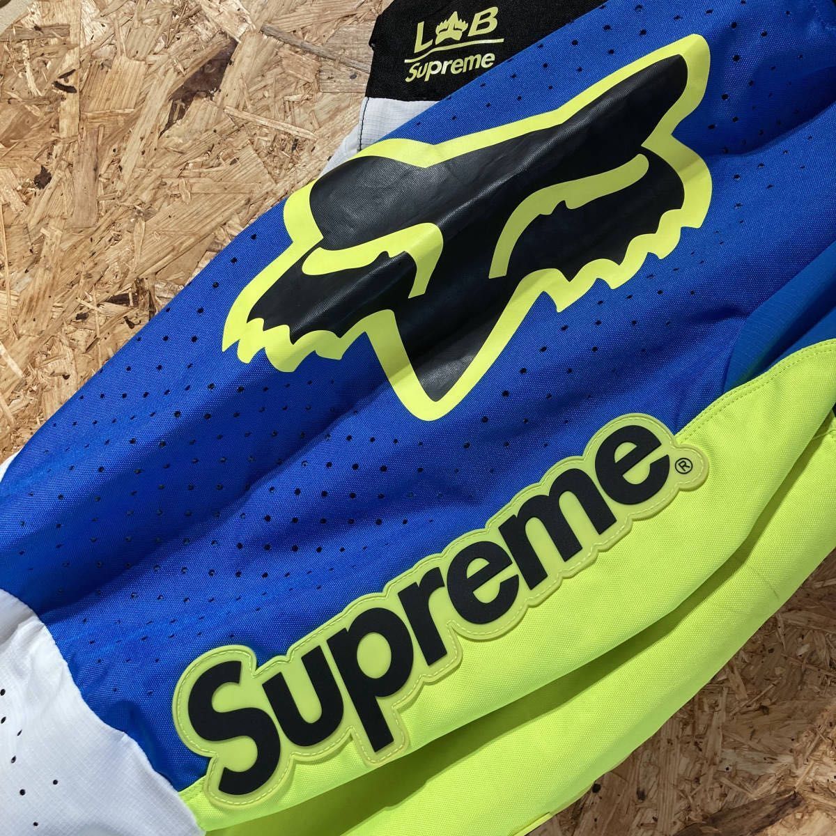 Supreme x Fox Racing Moto Pant Multicolor Blue Yellow SS18