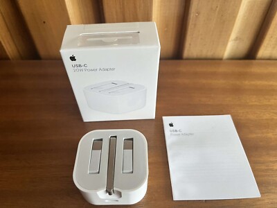 Apple Genuine 20W USB-C Power Adapter UK Plug For iPhone 15,14,13