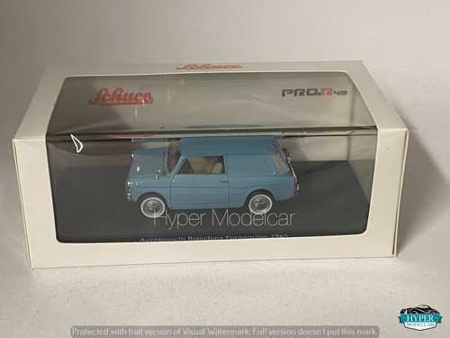 SCHUCO 1/43 AUTOBIANCHI BIANCHINA FURGONCINO 1965 LIGHT BLUE 450933500 - Foto 4 di 4