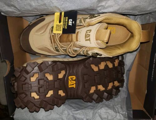 NUOVI stivali da uomo TG 8, CAT CATERPILLAR Intruder Mid TAFFY / BEIGE / MARRONE P110470 - Foto 7 di 11