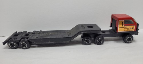 Fire Engine Co. 23 Red Black Mini Tonka Semi Truck Tractor Trailer Rare Vintage - Picture 3 of 7