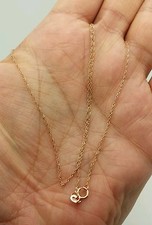 14k Solid Rose Gold Diamond Cut Singapore Twist Necklace Chain 20" 1.0mm