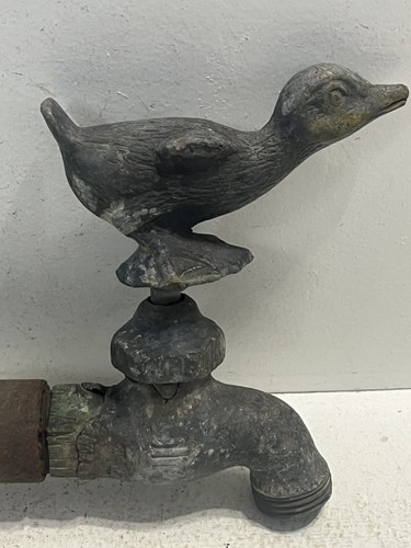 - Antique Lead Duck Sillcock Water Spicket Rotates Vintage Water Faucet Item - Picture 2 of 6