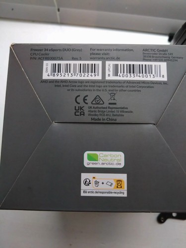 ARCTIC Freezer 34 eSports DUO Grey Tower CPU Kühler für Intel LGA 1700 - Bild 12 von 12