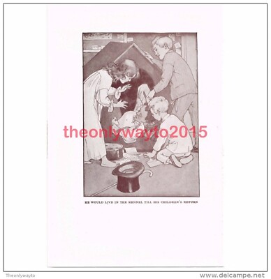 Er würde im Zwinger leben..., Peter Pan Buchillustration (Druck), 1949