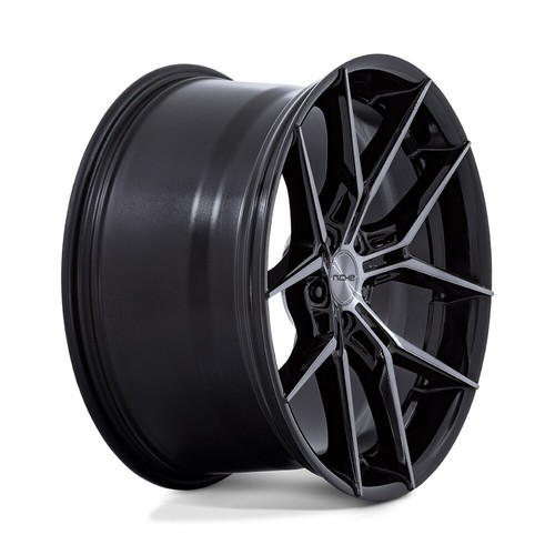 20" Niche NC279 Prodigy 5 Gloss Black Dark Tinted Clear 20x10.5 Wheel 5x4.5 40mm - Picture 3 of 8