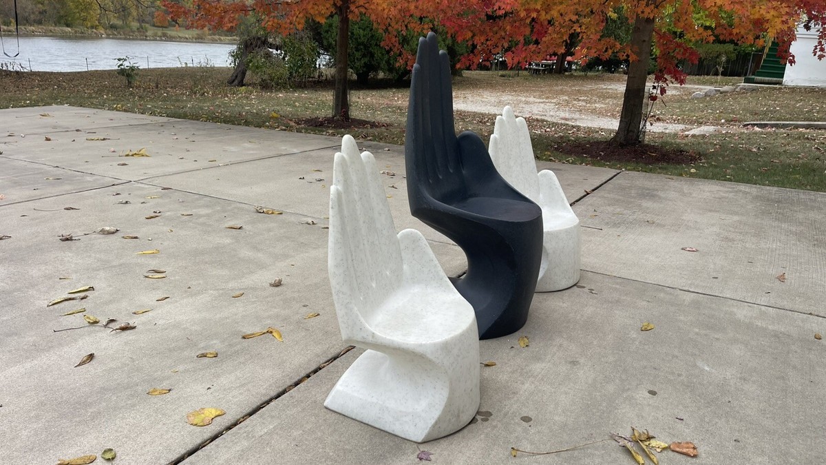 Vintage Beautiful-1 Large & 2 Small European Touch Hand Chairs | eBay