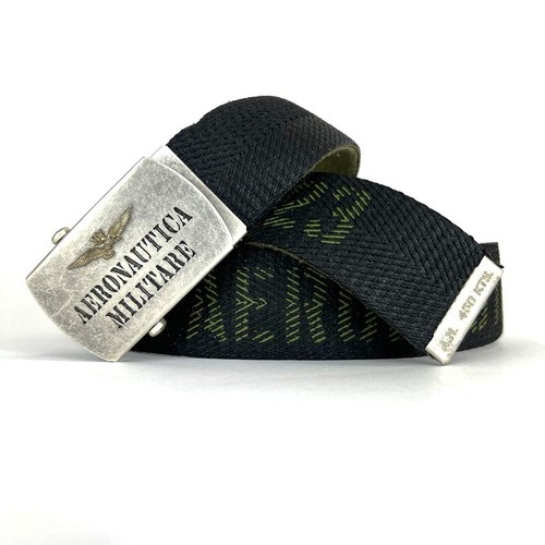 Gürtel Aeronautica Militare Blinker Tricolor CI292 Aus Band Printed Schwarz CI24 - 第 1/6 張圖片
