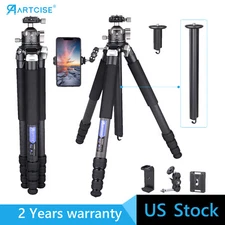 Camera Tripod Special-Shaped Center Column Carbon Fiber Tripod W/46mm Ball Head
