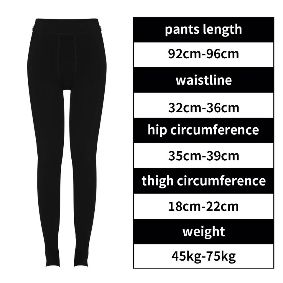 Thermal Leggings Thick Winter Ladies Fleece Lined Warm High Waist Tummy Control~ - Image 4 of 4