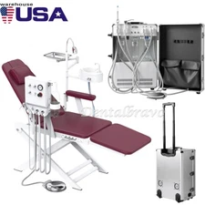Portable Dental Mobile Delivery Unit Air Compressor 4 Hole Strong Suction /Chair