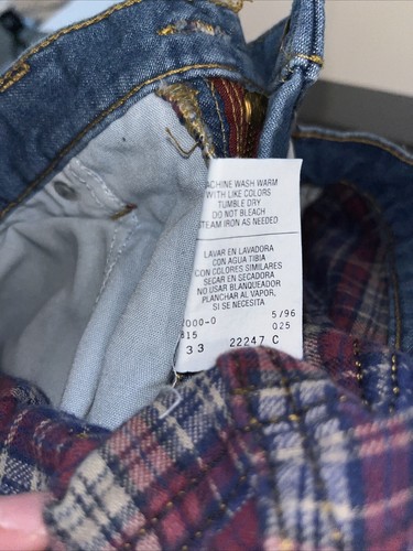 Zonz Jeans Vintage 1996 90s Y2K Baggy Long BRAND NEW TAGS Navy 36 Waist - Picture 8 of 8